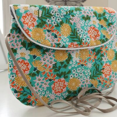 Gloria green garden silver bag