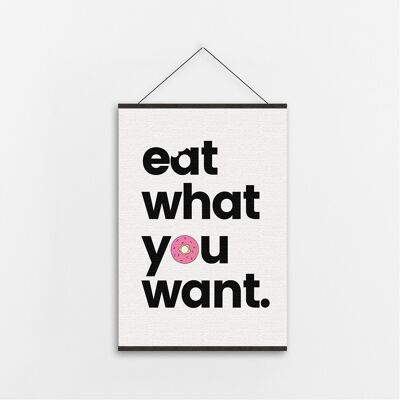 Eat Everything - Canvas Art-A3