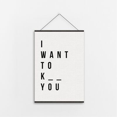 K_ _ _ You - Canvas Art-A4