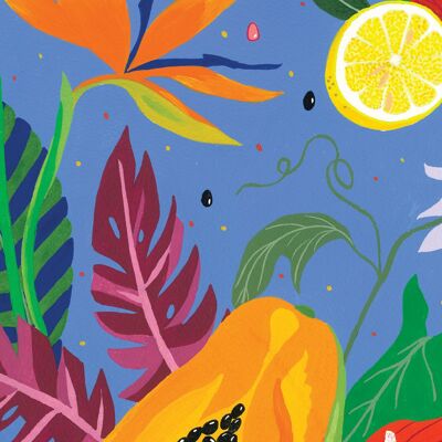 Recycled postcard - Exotic fruits
