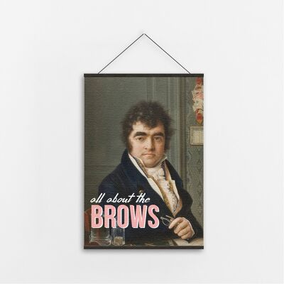 All About The Brows - Canvas Art-A3