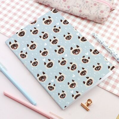 Siamese Cat Moods - Soft cover notebook