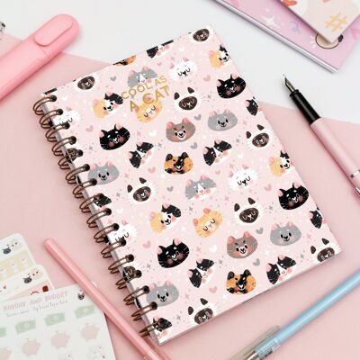 BULLET JOURNAL - Caras de gato - Páginas punteadas