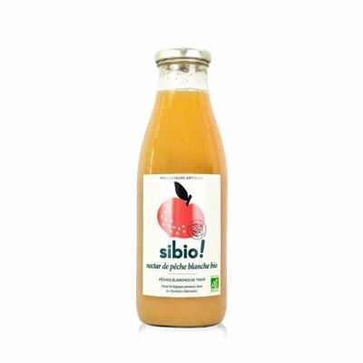 Organic White Peach Nectar - 75cl - SIBIO Juice