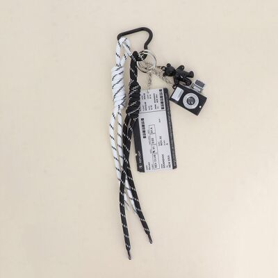 Bag charms - camera, boarding pass, shoelaces, teddy bear