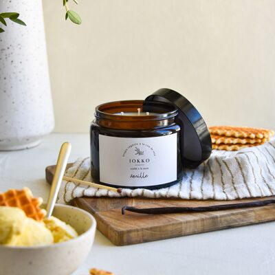 Natural Vanilla Scented Candle - Three sizes