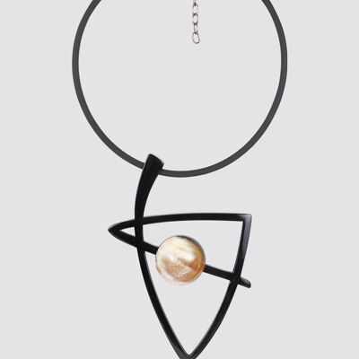 Buffalo Horn & Resin Necklace