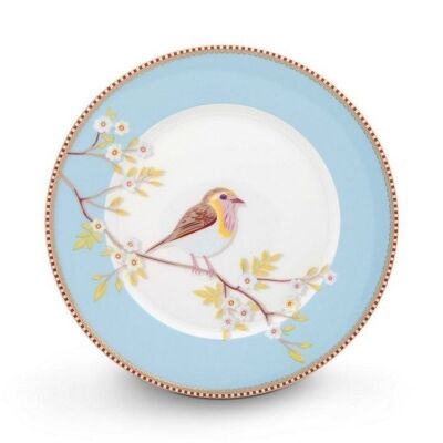 Dessert plate Floral2 Blue Bird - 21cm