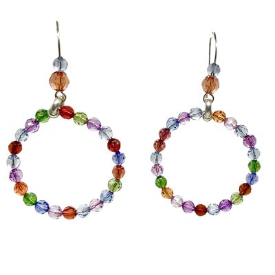 Summer Lights hoop earring in multi-colored gold