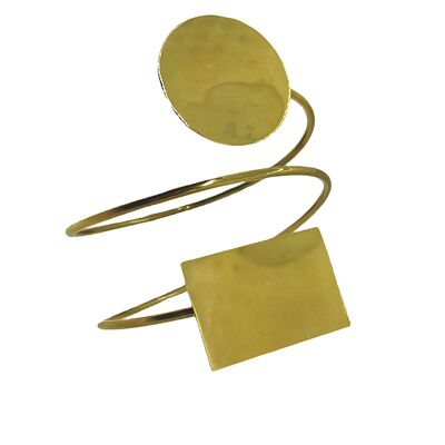 Bracciale Duplo in ottone placcato oro