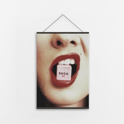 Suck - Canvas Art-A4