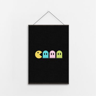 Pacman- - Canvas Art-A3 1