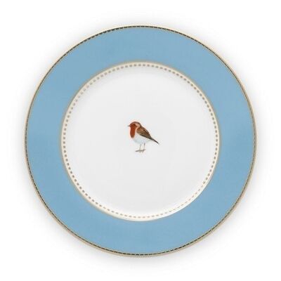 PIP - Love Birds Assiette à pain Bleu - 17cm