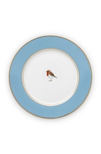 PIP - Love Birds Assiette à pain Bleu - 17cm