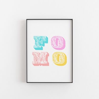 FOMO - Wall Art Print-A3