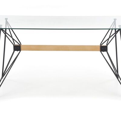 Table à manger transparente Garlan