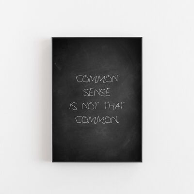Uncommon Sense - Wall Art Print-A2