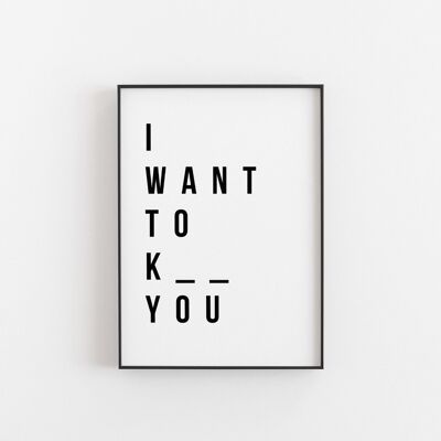 K_ _ _ You - Wall Art Print-A3