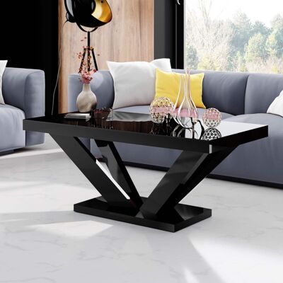 Table de salon Evrecy Zwart hoogglans