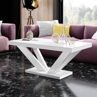 Table de salon Evrecy avec hoogglans