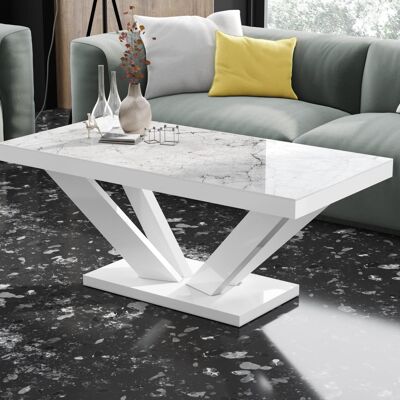 Table de salon Evrecy Venatino avec hoogglans