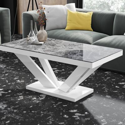 Table de salon Evrecy Venatino donker hoogglans