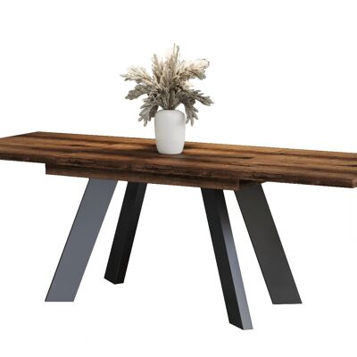 Giovicacce Uitschuifbare Eettafel Donker eiken