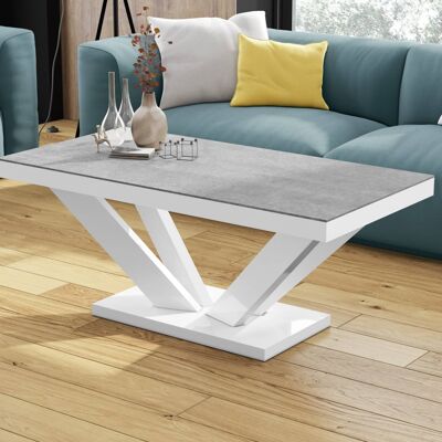 Table de salon Evrecy Steen gris mat