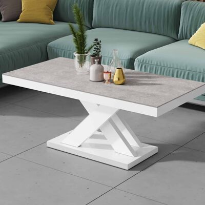 Table de salon Tagnone Steen gris mat