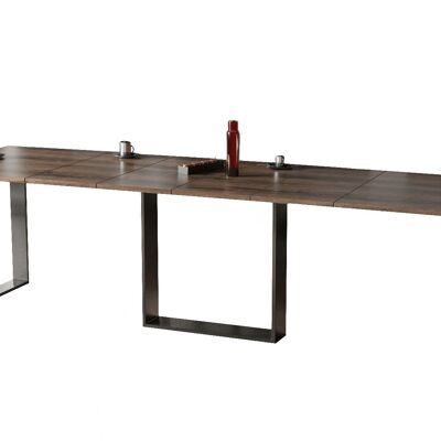 Hérouville Uitschuifbare Eettafel Donker eiken