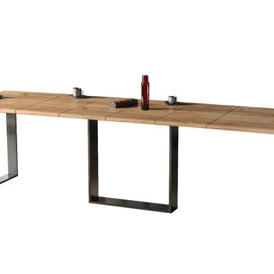 Hérouville Uitschuifbare Eettafel Goud eiken