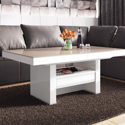 Moult Uitschuifbare table de salon cappuccino