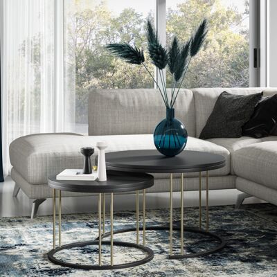 Mesa de salón Bouex negra