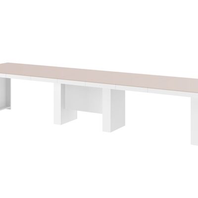 Taponnat Uitschuifbare Eettafel Wit - 130-330 x 80 cm