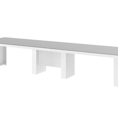 Cambounes Uitschuifbare Eettafel Grijs hoogglans