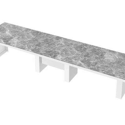 Cambounes Uitschuifbare Eettafel Venatino donker hoogglans