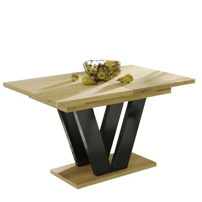 Ravenoville Uitschuifbare Eettafel Nature eiken