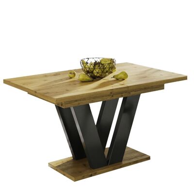 Ravenoville Uitschuifbare Eettafel Ambachtelijk eiken
