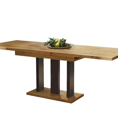 Amplier Uitschuifbare Eettafel Ambachtelijk eiken avec poten mat