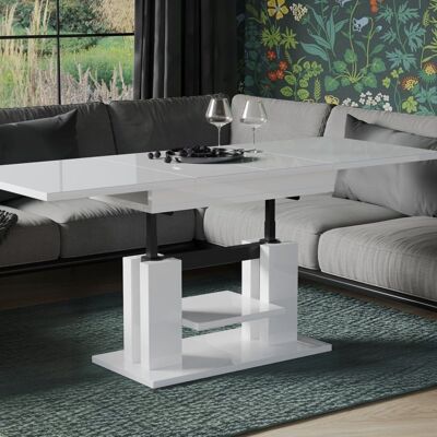 Table de salon Giannuccio Uitschuifbare Blanc