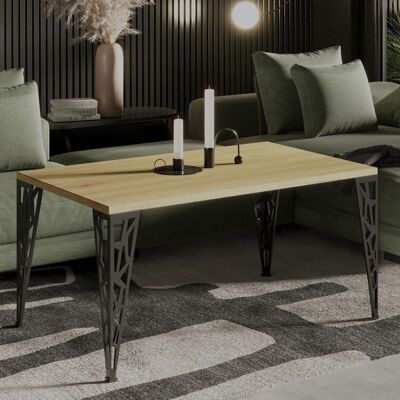 Table de salon Baulon en bois naturel