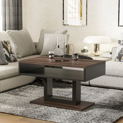 Table de salon Mauroux Donker eiken