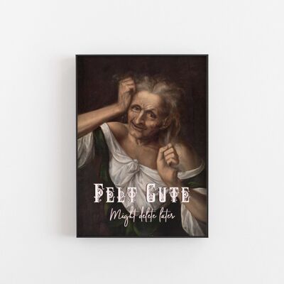 Felt Cute - Wall Art Print-A3