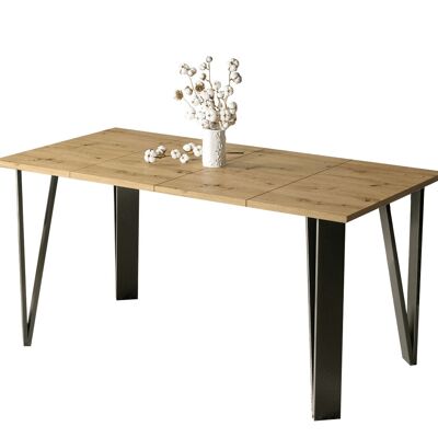 Bourdonne Uitschuifbare Eettafel Ambachtelijk eiken