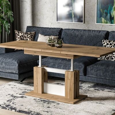 Flesselles Uitschuifbare table de salon Wotan eiken