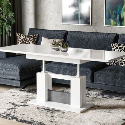 Table De Salon Flesselles Uitschuifbare Blanc