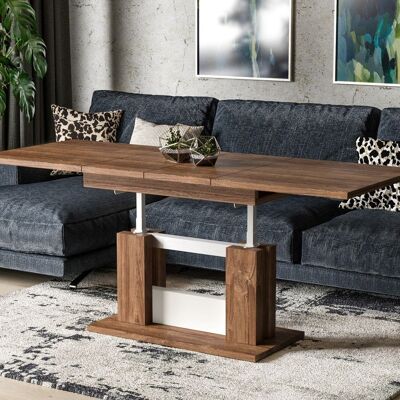 Flesselles Uitschuifbare table de salon Stirling eiken