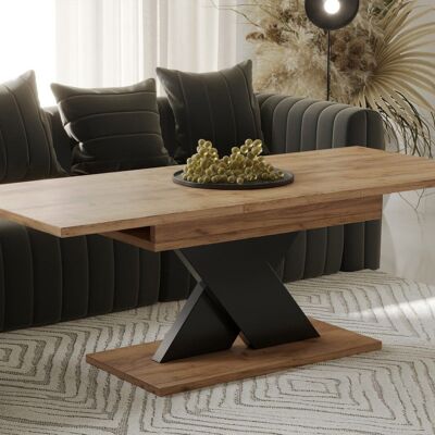 Table de salon Bouranton Uitschuifbare Goud eiken