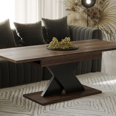 Table de salon Bouranton Uitschuifbare Donker eiken
