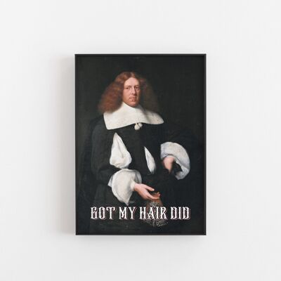Hair Did - Wall Art Print-A3